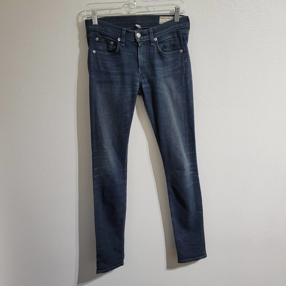 Rag & Bone 'Loreto' Skinny Dark Wash Jeans - Picture 2 of 13